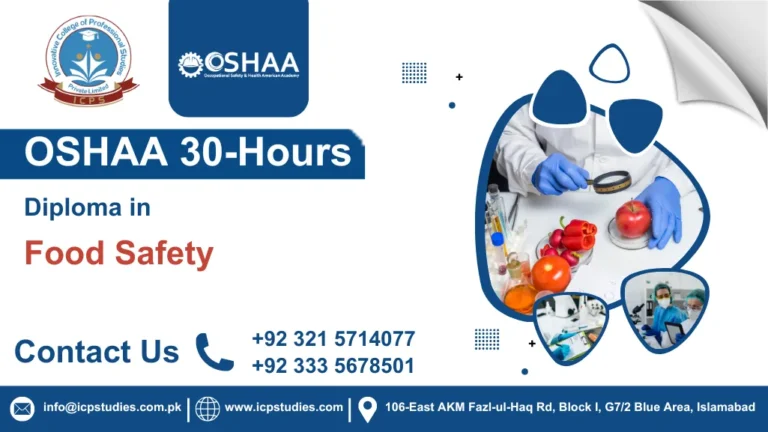 OSHAA 30-Hours Professional Diploma in Food Safety
