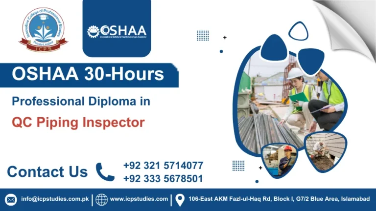OSHAA 30-Hours Professional Diploma in QC Piping Inspector