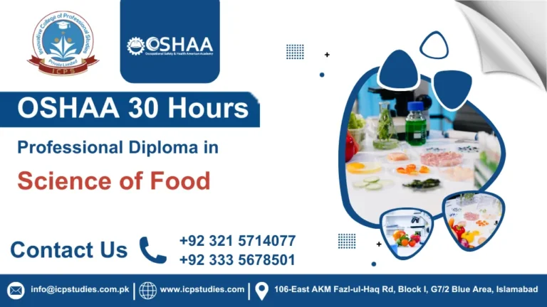 OSHAA 30-Hours Professional Diploma in Science of Food