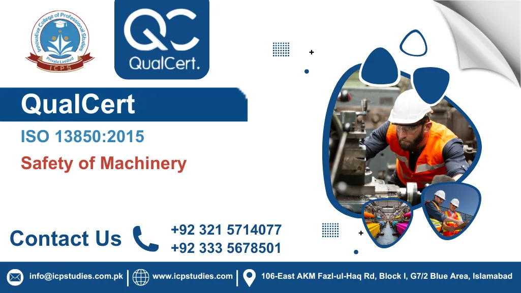 QualCert ISO 13850:2015 Safety of Machinery