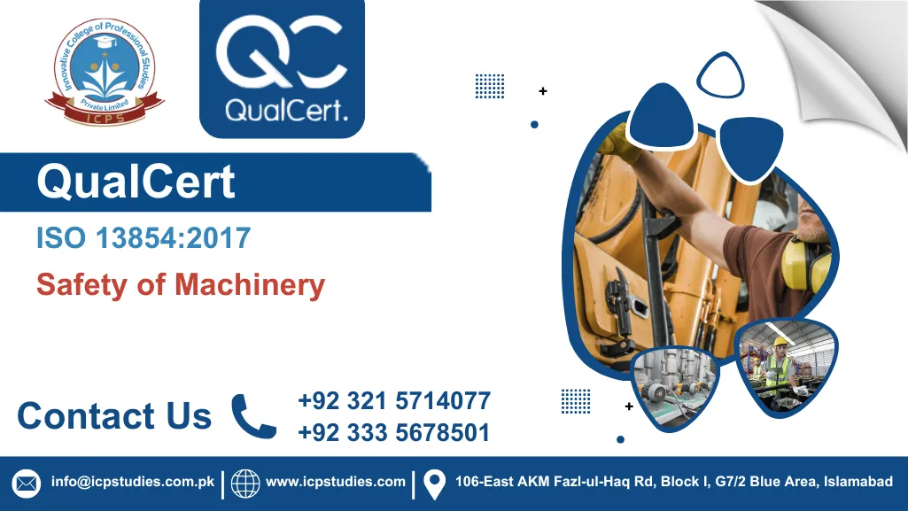 QualCert ISO 13854:2017 Safety of Machinery