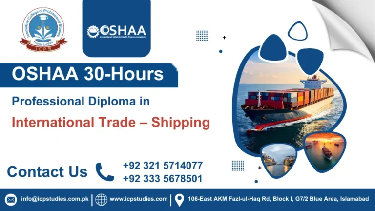 OSHAA 30-Hours Professional Diploma in International Trade – Shipping