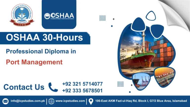 OSHAA 30-Hours Professional Diploma in Port Management
