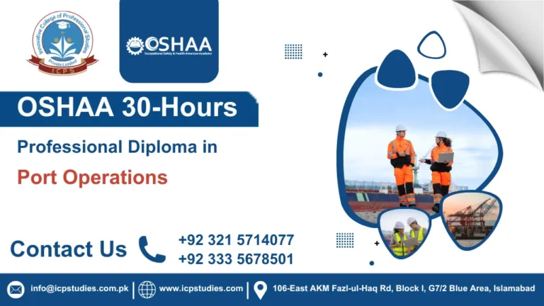 OSHAA 30-Hours Professional Diploma in Port Operations