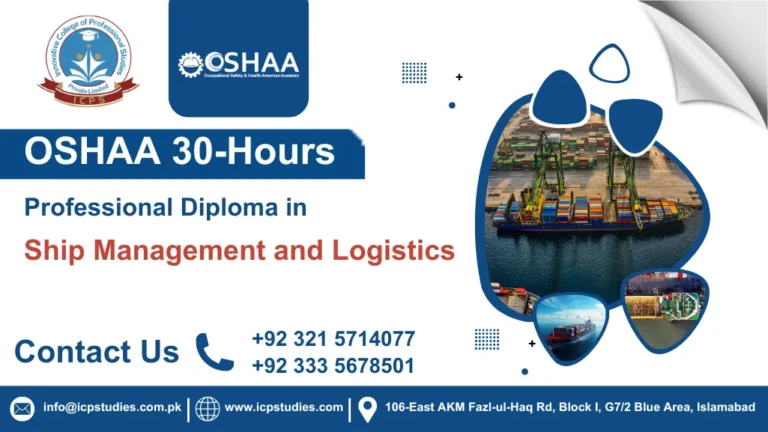 OSHAA 30-Hours Professional Diploma in Ship Management and Logistics