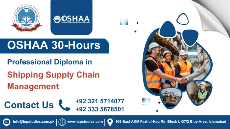 OSHAA 30-Hours Professional Diploma in Shipping Supply Chain Management