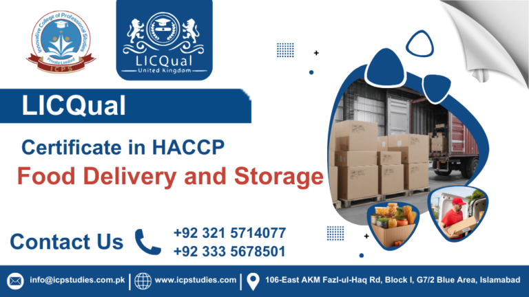 LICQual Certificate in HACCP Food Delivery and Storage