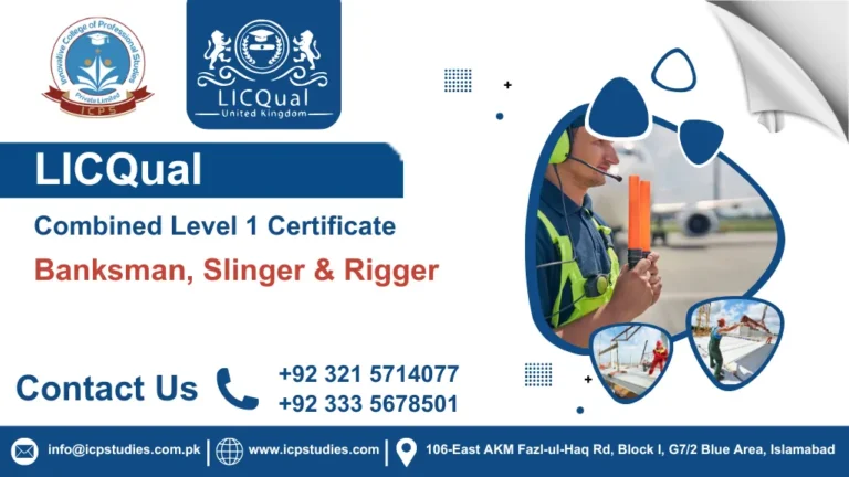 LICQual Combined Level 1 Certificate in Banksman, Slinger & Rigger