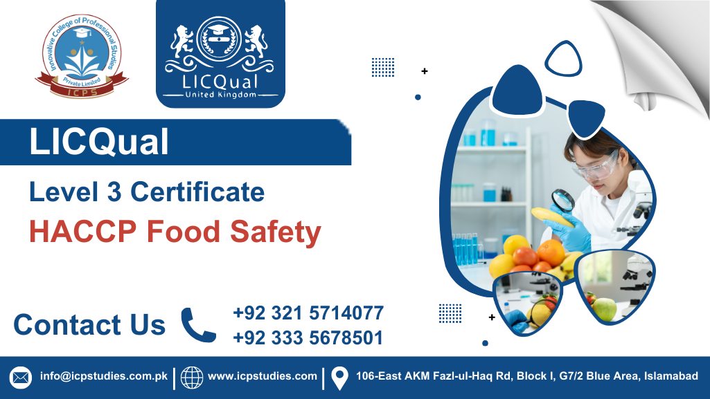 LICQual Level 3 Certificate in HACCP Food Safety