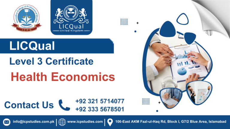 LICQual Level 3 Certificate in Health Economics 