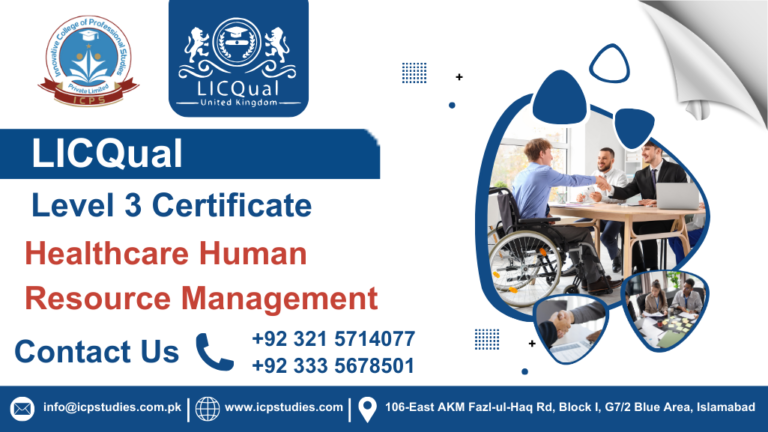 LICQual Level 3 Certificate in Healthcare Human Resource Management