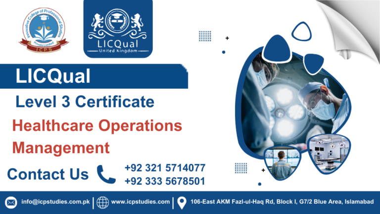 LICQual Level 3 Certificate in Healthcare Operations Management