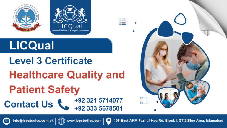 LICQual Level 3 Certificate in Healthcare Quality and Patient Safety 