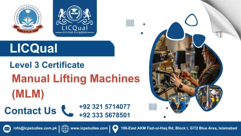 LICQual Level 3 Certificate in Manual Lifting Machines (MLM)
