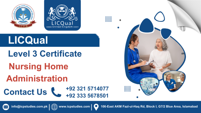 LICQual Level 3 Certificate in Nursing Home Administration