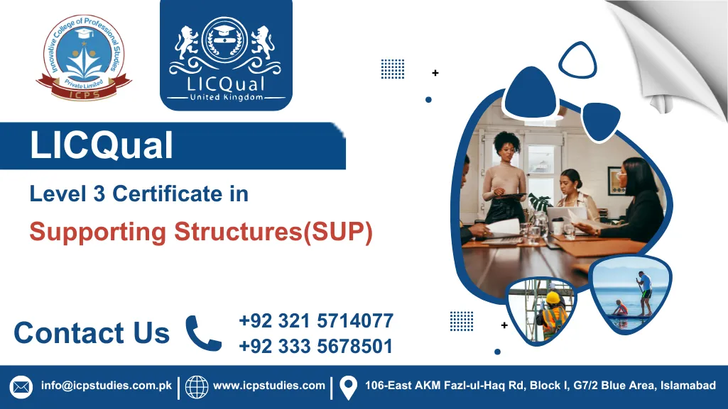 LICQual Level 3 Certificate in Supporting Structures(SUP)