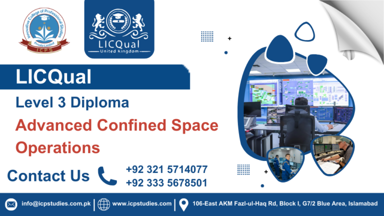LICQual Level 3 Diploma in Advanced Confined Space Operations
