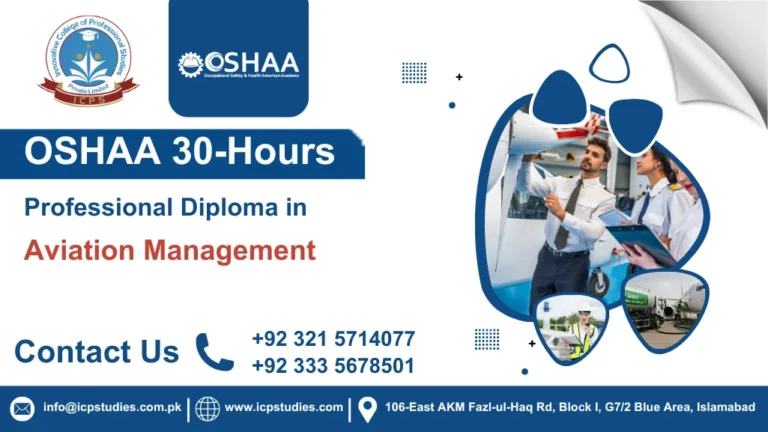 OSHAA 30 Hour Professional Diploma in Aviation Management