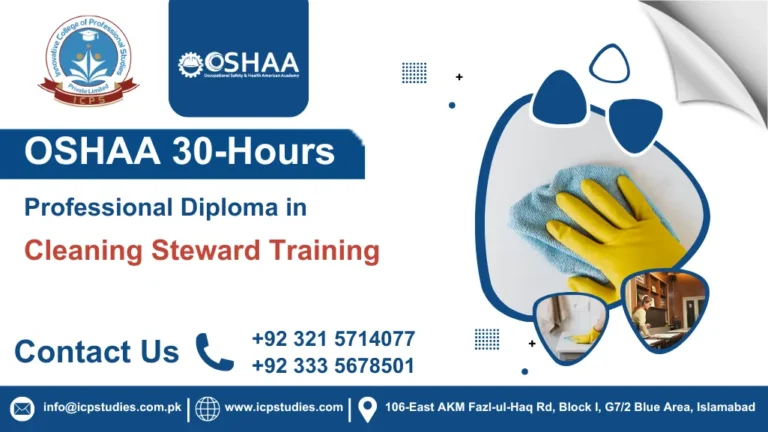 OSHAA 30-Hours Professional Diploma in Cleaning Steward Training