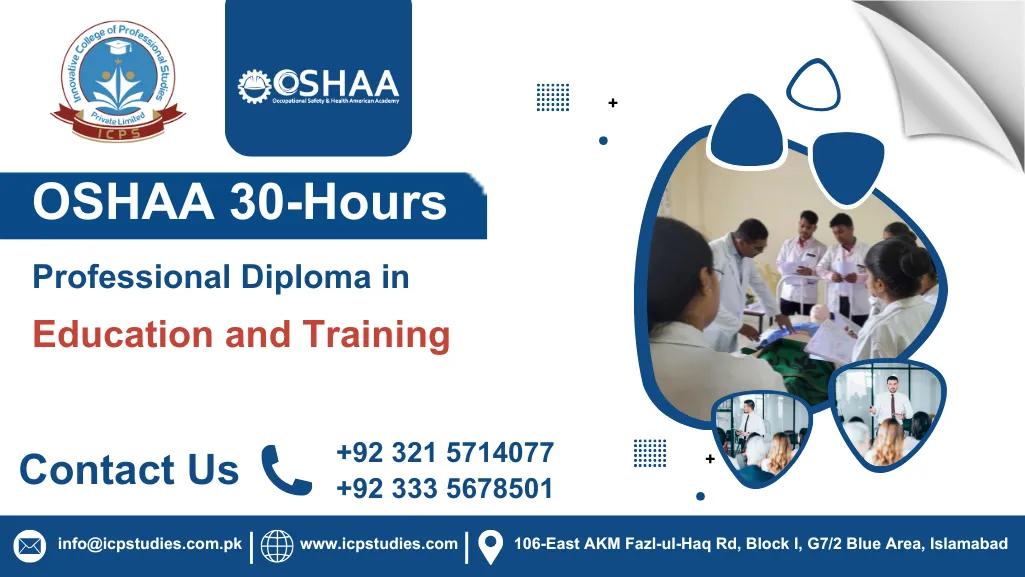 OSHAA 30-Hours Professional Diploma in Education and Training