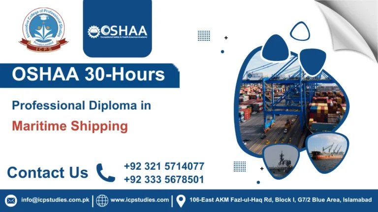 OSHAA 30-Hours Professional Diploma in Maritime Shipping