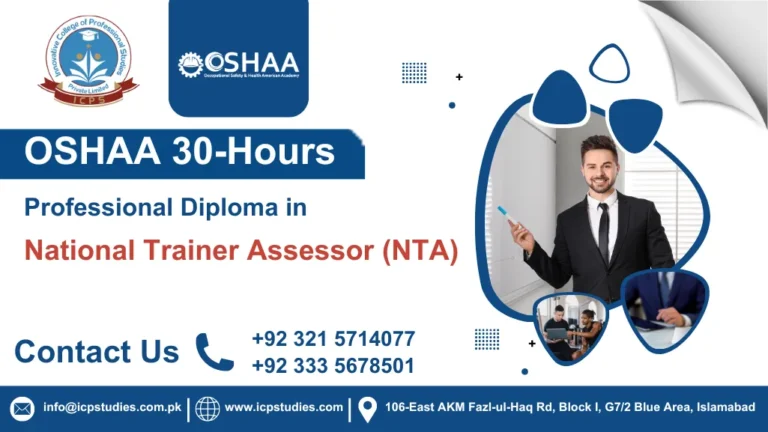 OSHAA 30-Hours Professional Diploma in National Trainer Assessor (NTA)