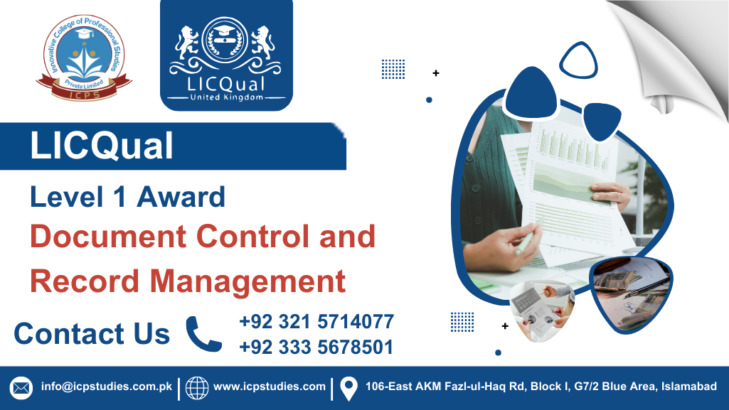 LICQual Level 1 Award in Document Control and Record Management