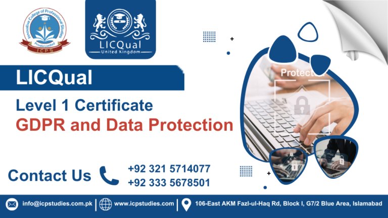 LICQual Level 1 Certificate in GDPR and Data Protection