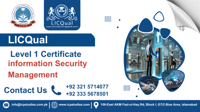 LICQual Level 1 Certificate in information Security Management