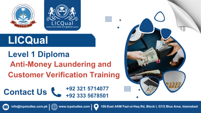 LICQual Level 1 Diploma in Anti-Money Laundering and Customer Verification Training