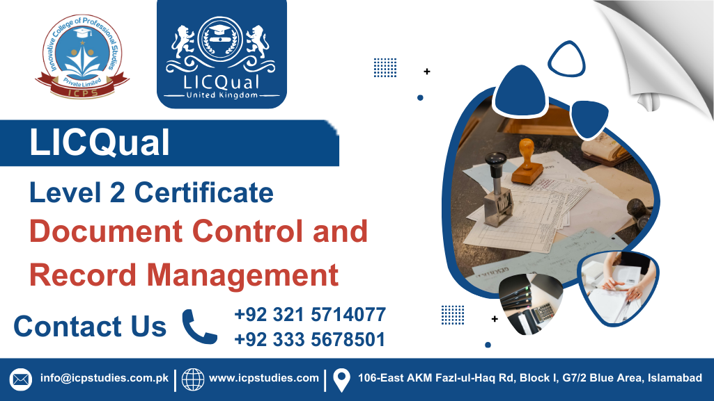 LICQual Level 2 Certificate in Document Control and Record Management