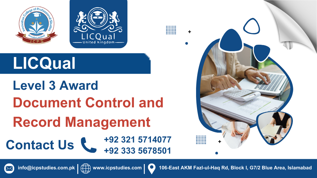 LICQual Level 3 Award in Document Control and Record Management