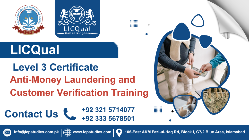 LICQual Level 3 Certificate in Anti-Money Laundering and Customer Verification Training