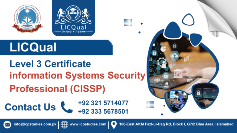 LICQual Level 3 Certificate in Certified Information Systems Security Professional (CISSP)