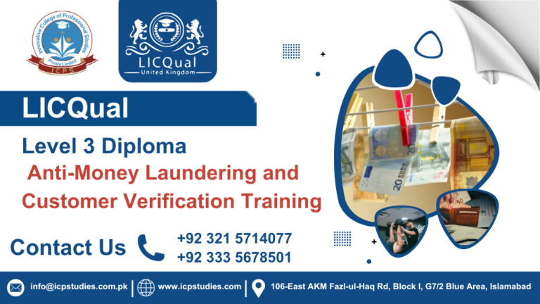 LICQual Level 3 Diploma in Anti-Money Laundering and Customer Verification Training