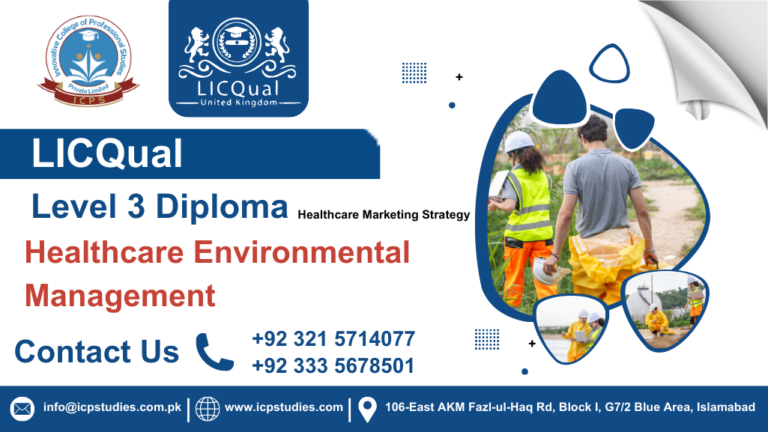 LICQual Level 3 Diploma in Healthcare Environmental Management 