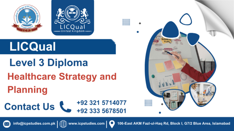 LICQual Level 3 Diploma in Healthcare Strategy and Planning
