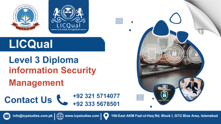 LICQual Level 3 Diploma in information Security Management