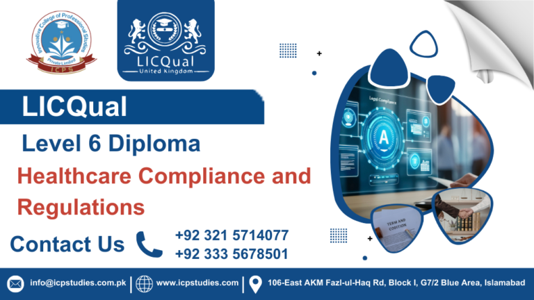 LICQual Level 6 Diploma in Healthcare Compliance and Regulations 