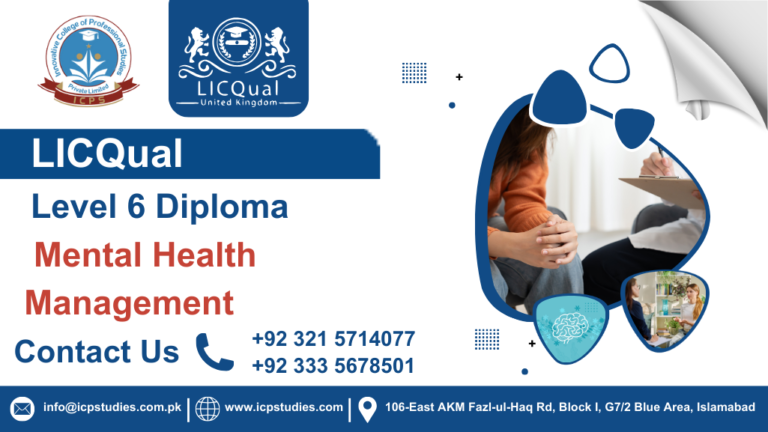LICQual Level 6 Diploma in Mental Health Management
