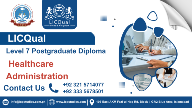 LICQual Level 7 Postgraduate Diploma in Healthcare Administration
