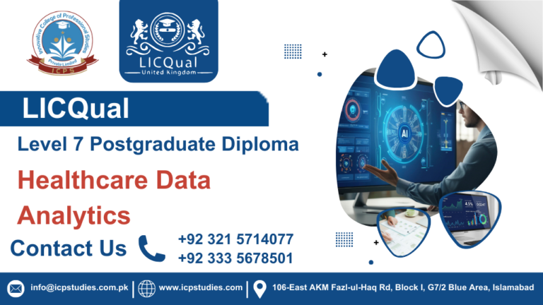 LICQual Level 7 Postgraduate Diploma in Healthcare Data Analytics 