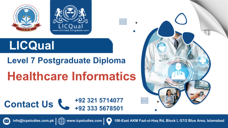 LICQual Level 7 Postgraduate Diploma in Healthcare Informatics