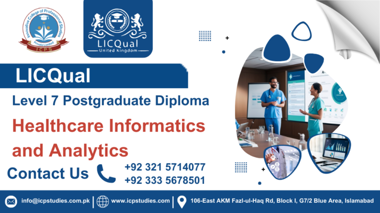 LICQual Level 7 Postgraduate Diploma in Healthcare Informatics and Analytics 