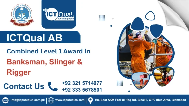ICTQual AB Combined Level 1 Award in Banksman, Slinger & Rigger