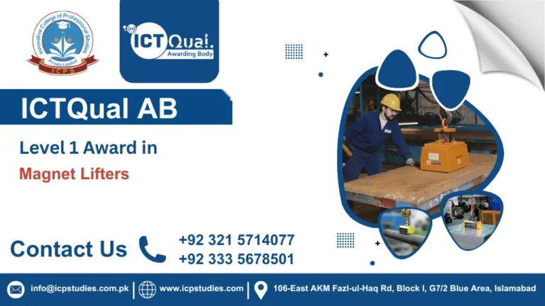 ICTQual AB Level 1 Award in Magnet Lifters