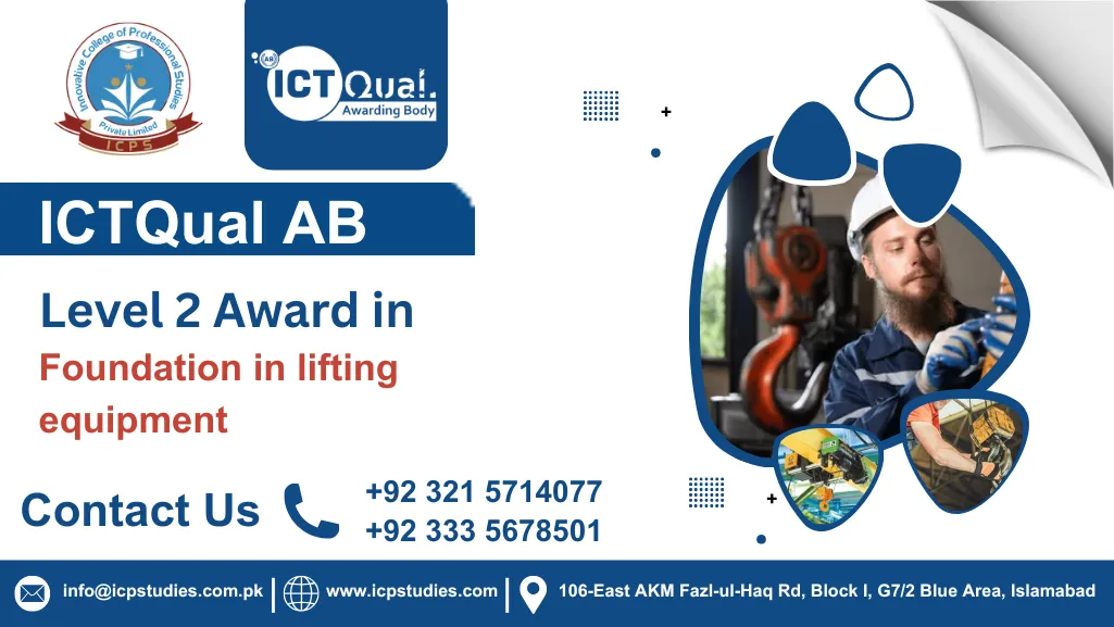 ICTQual AB Level 2 Award in Foundation in lifting equipment