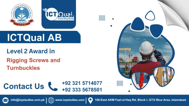 ICTQual AB Level 2 Award in Rigging Screws and Turnbuckles