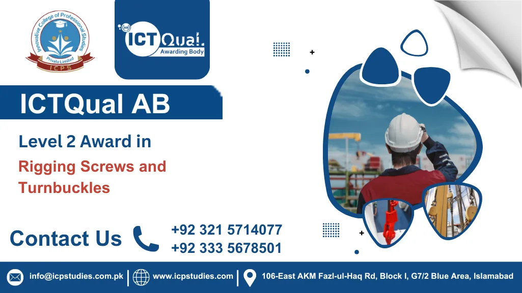 ICTQual AB Level 2 Award in Rigging Screws and Turnbuckles