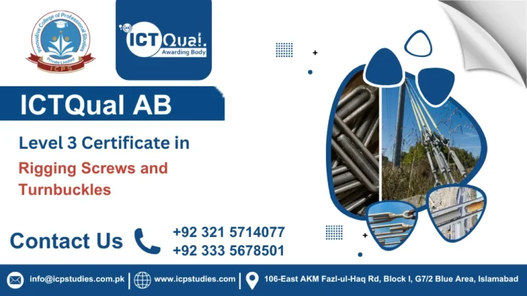 ICTQual AB Level 3 Certificate in Rigging Screws and Turnbuckles